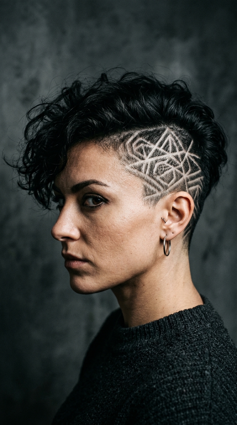 Pixie Cut Shaved Sides