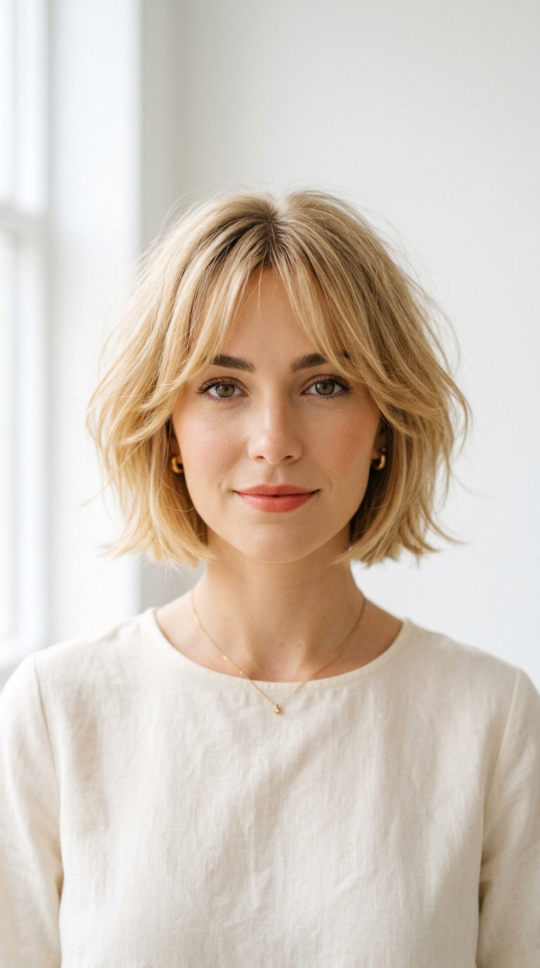 Curtain Bangs Short Hair
