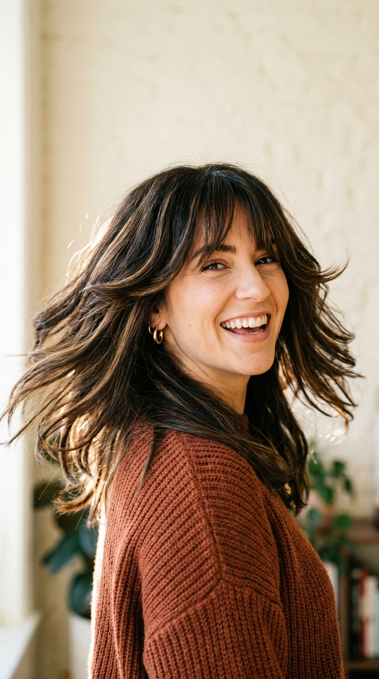 Short Shag With Bangs Ideas