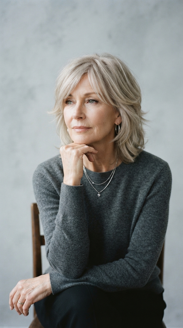 Short Shag Haircuts for Older Women