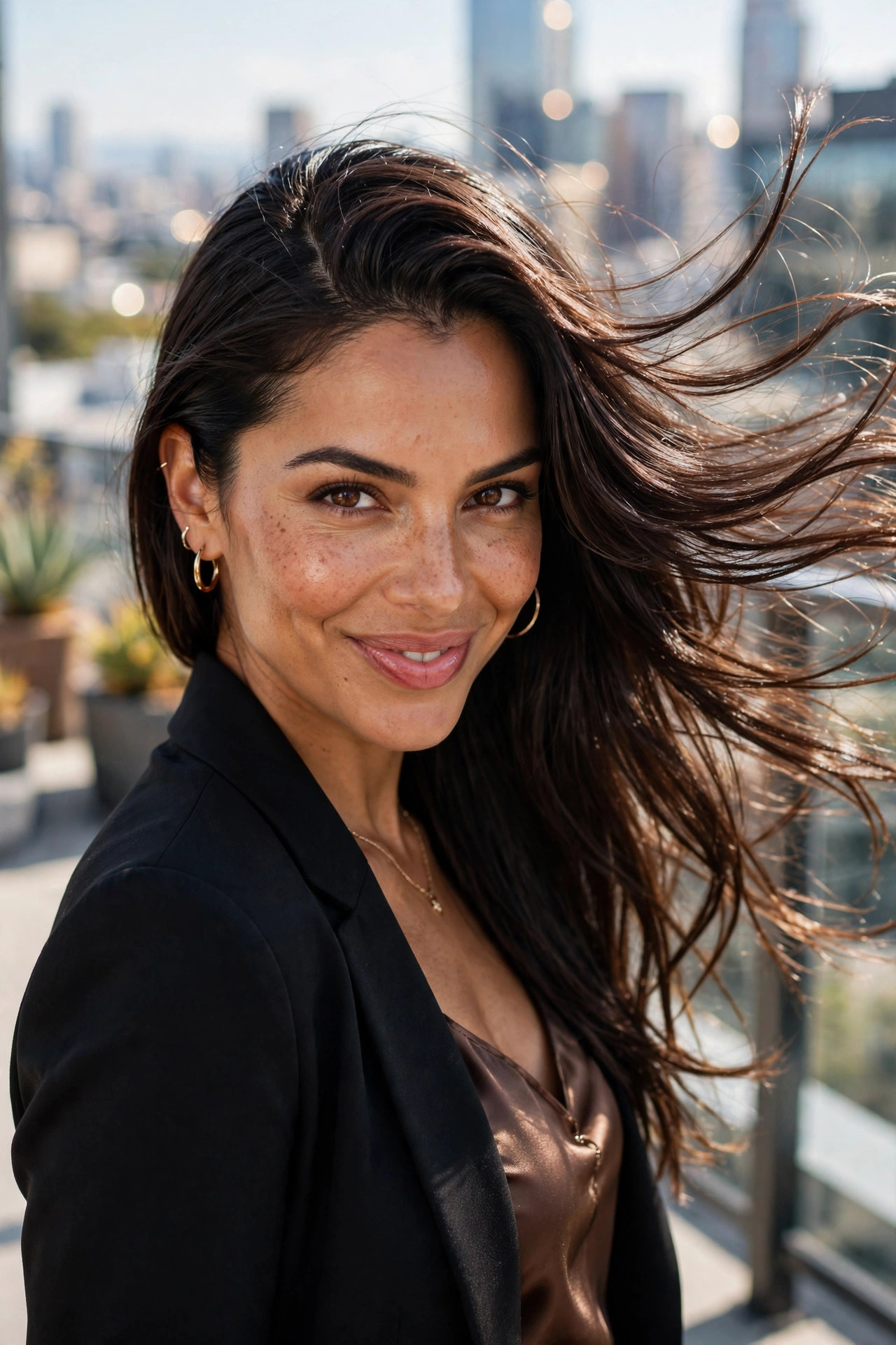 side-part volume boost in long hairstyles for women with thin hair
