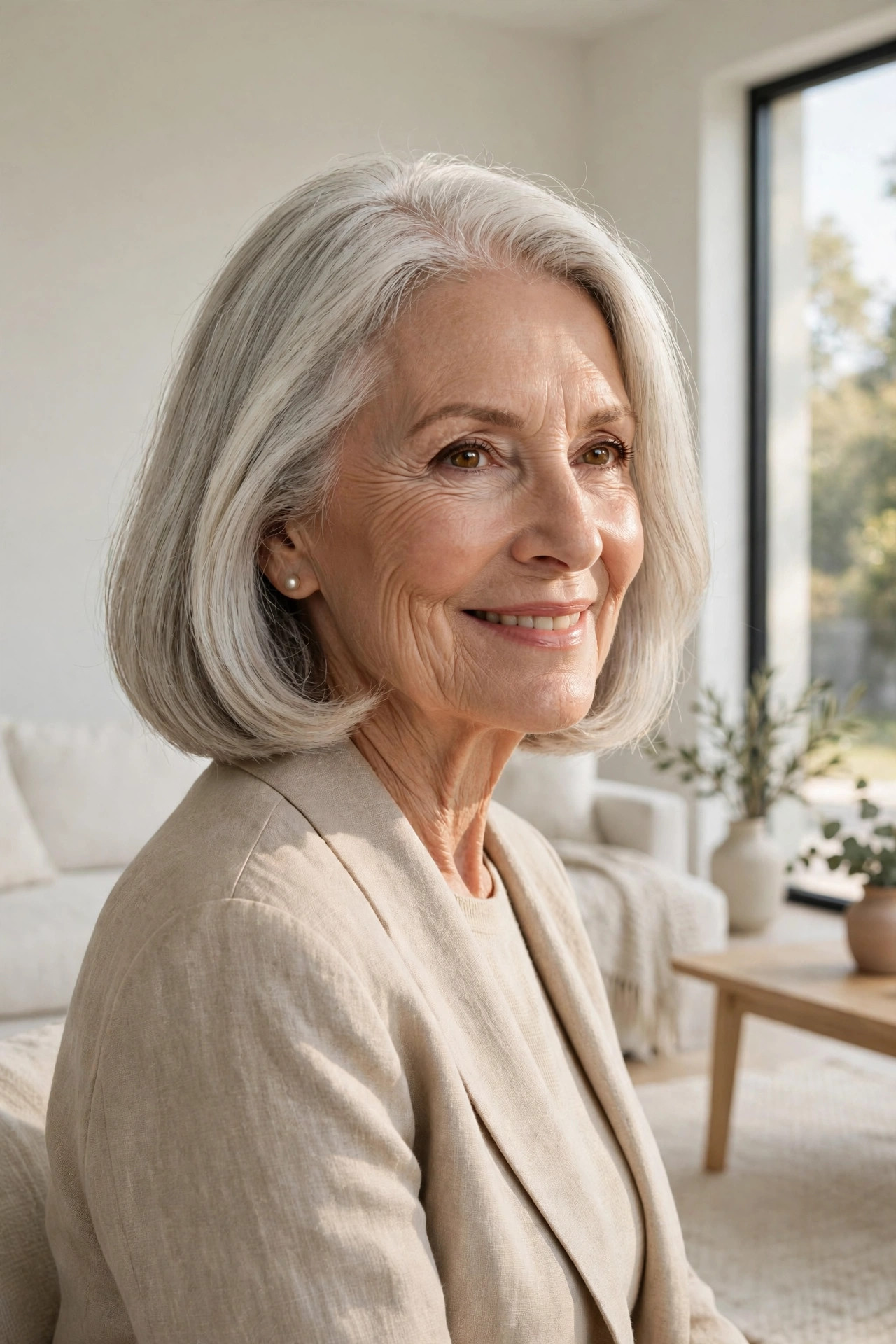 medium hairstyles for women over 60