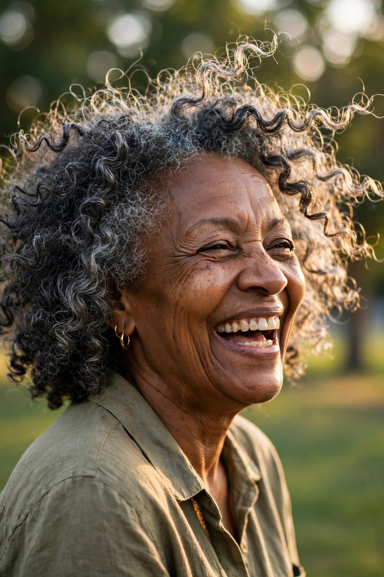 soft curly lob among flattering medium hairstyles for women over 60