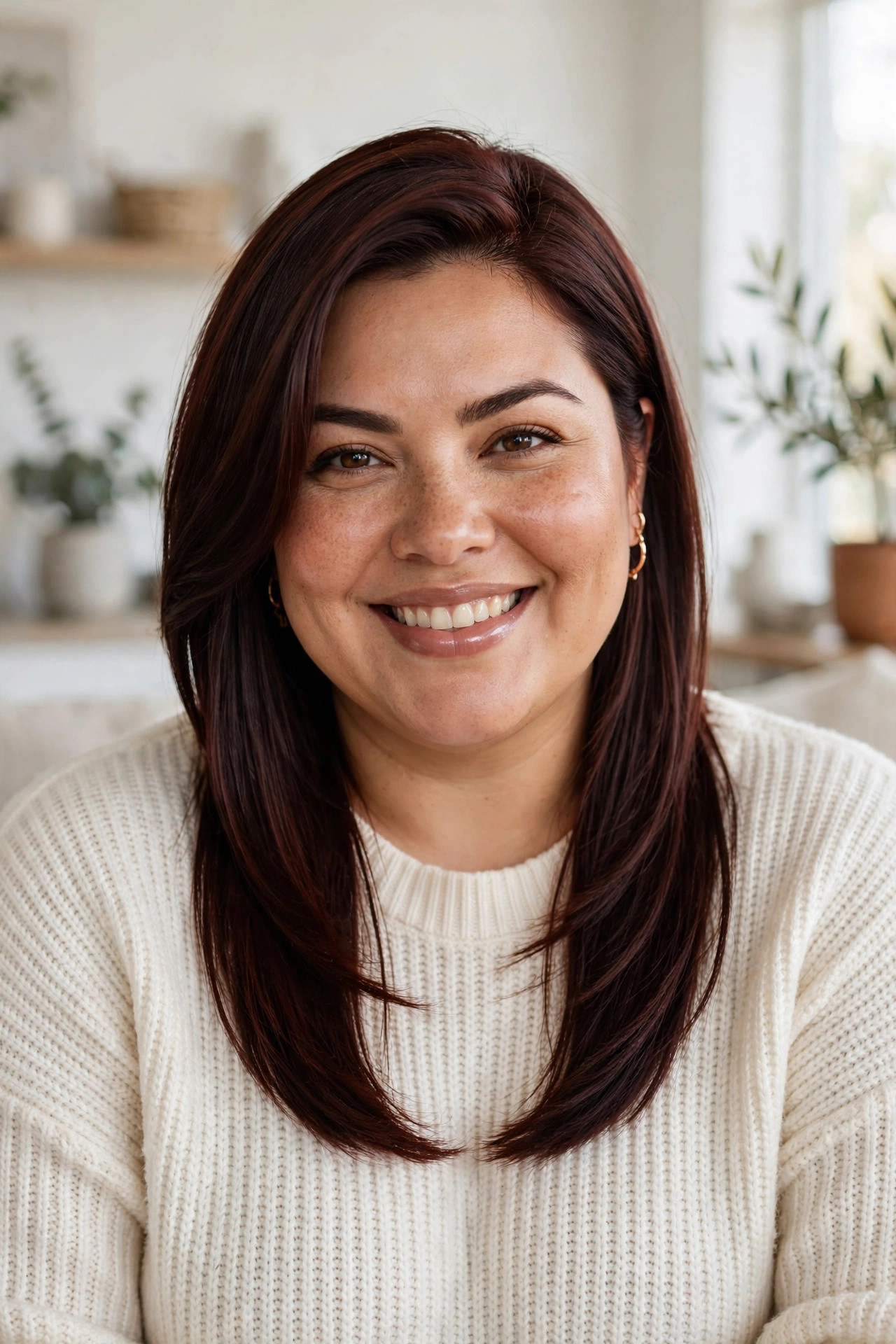 angled lob plus size hairstyles double chin