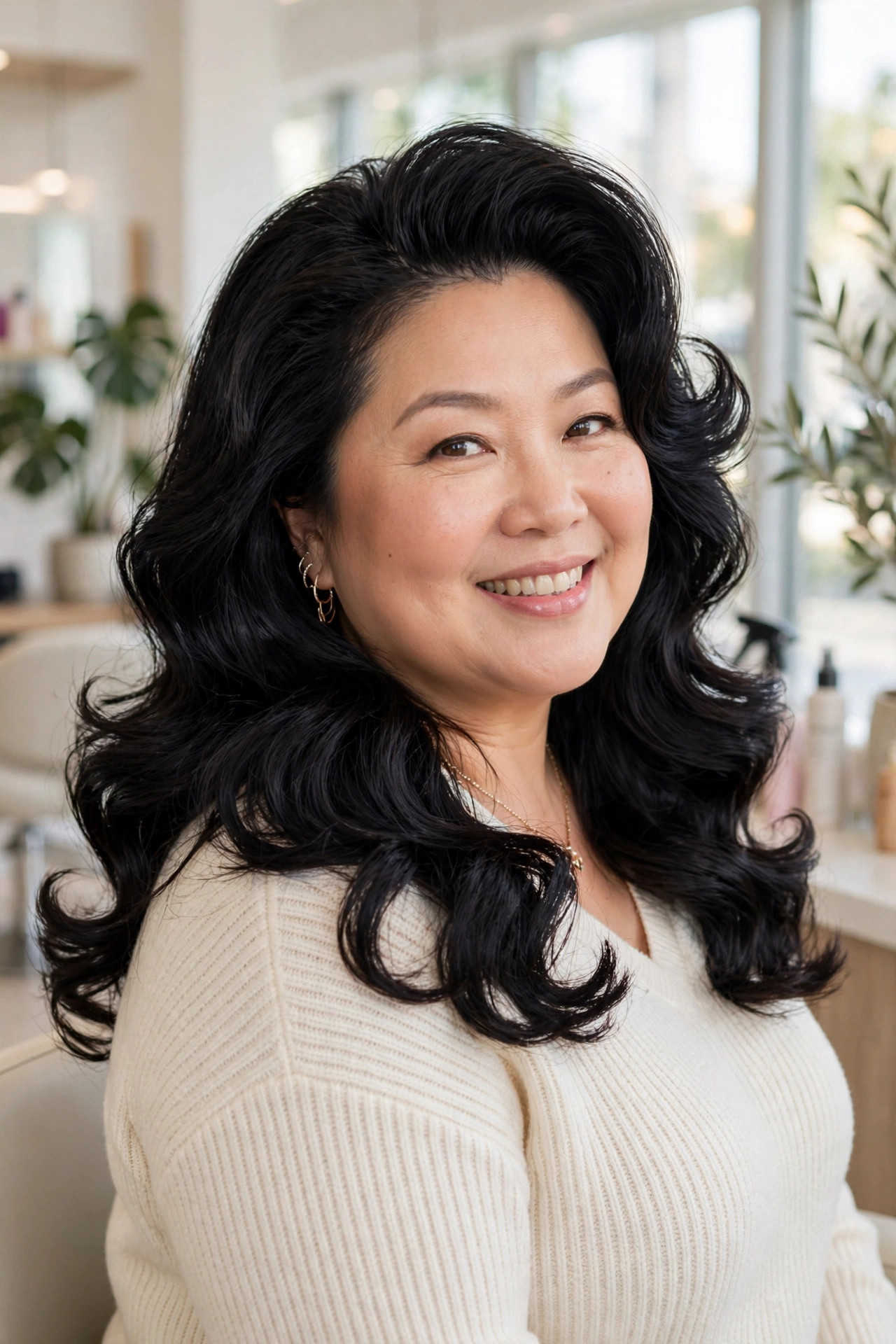 High-volume bouncy blowout with smooth roots