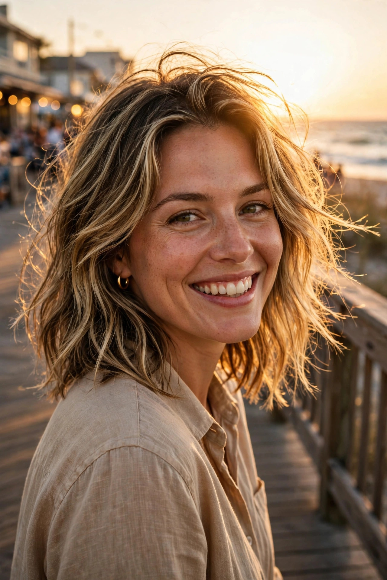 shoulder length hairstyles for wavy hair