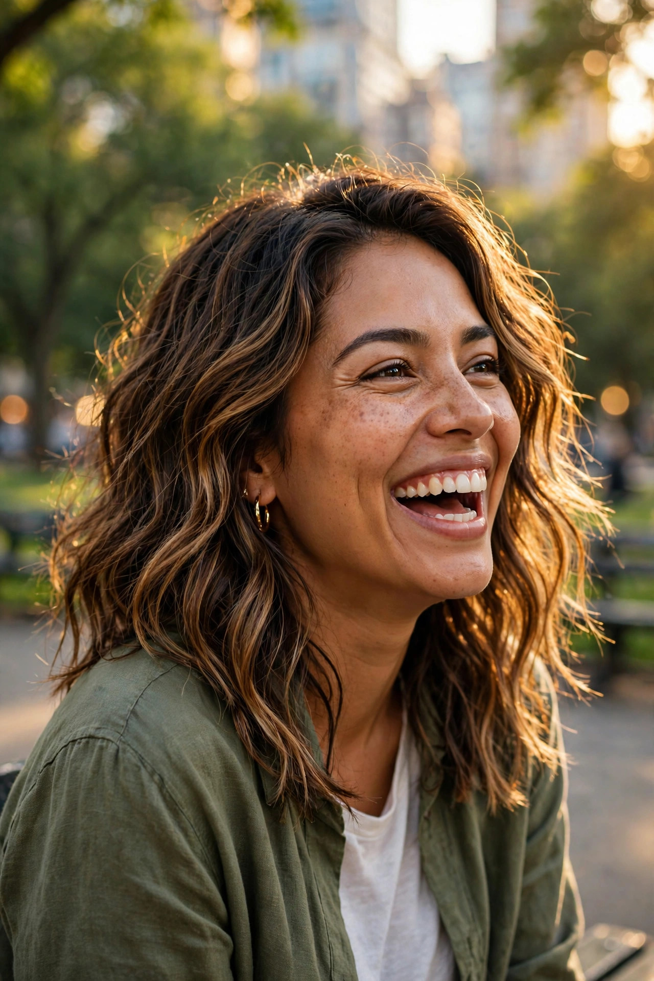 textured wavy lob, one of the prettiest shoulder length hairstyles for wavy hair
