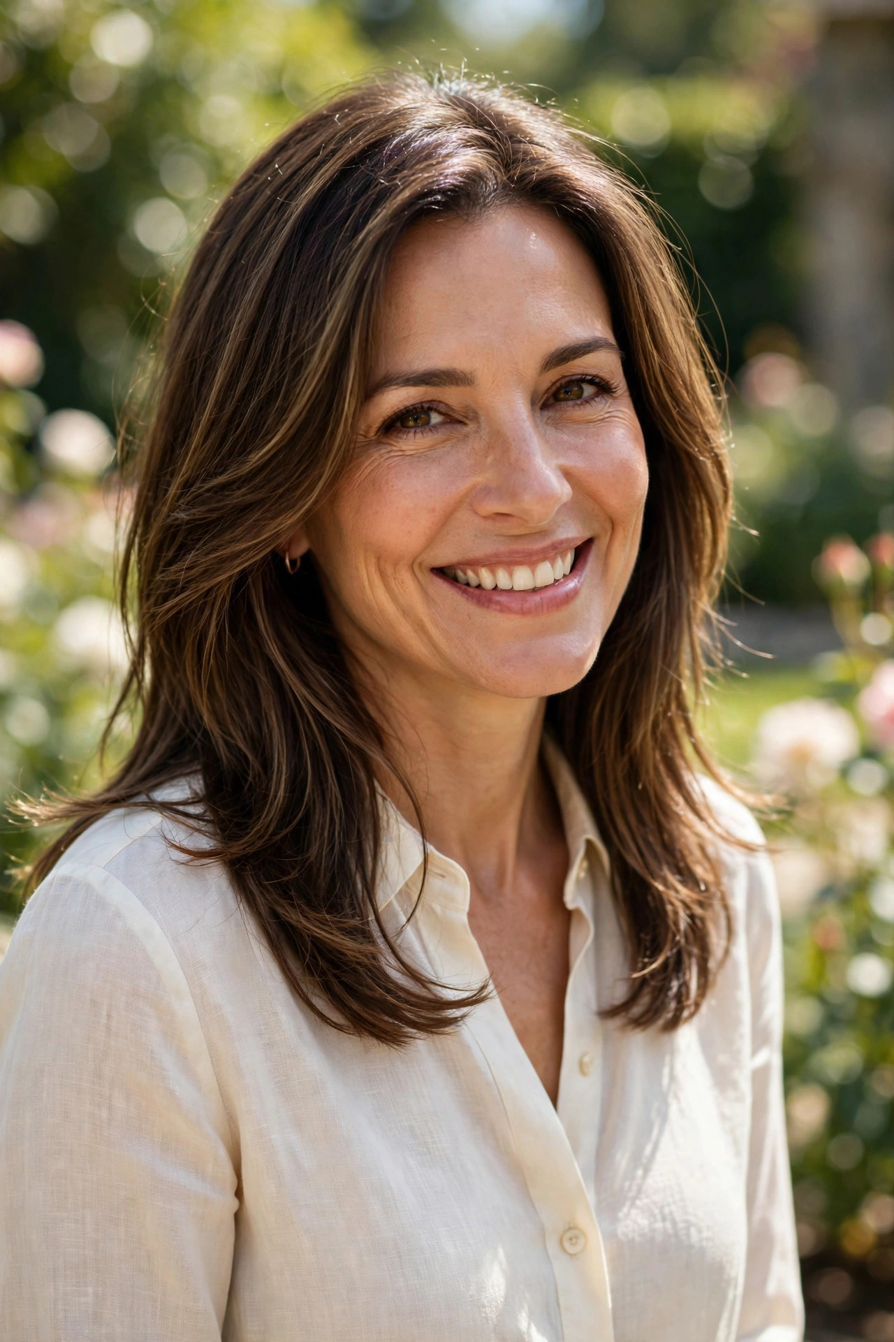 shoulder length hairstyles for women over 40