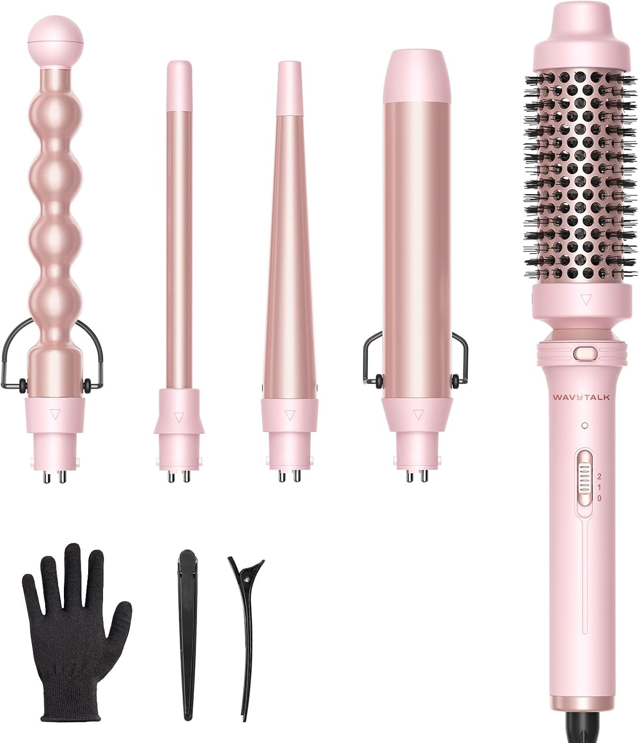 Wavytalk 5-in-1 curling iron multi-styler set