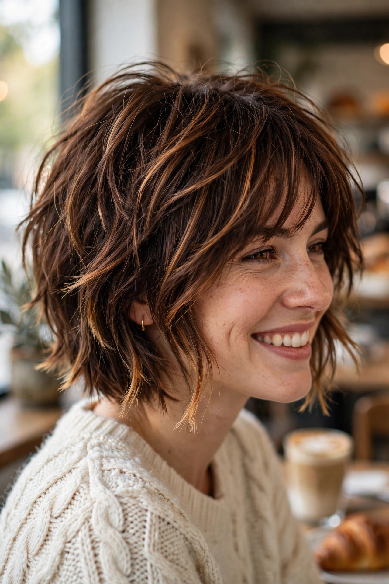 choppy bob for thick heavy hair