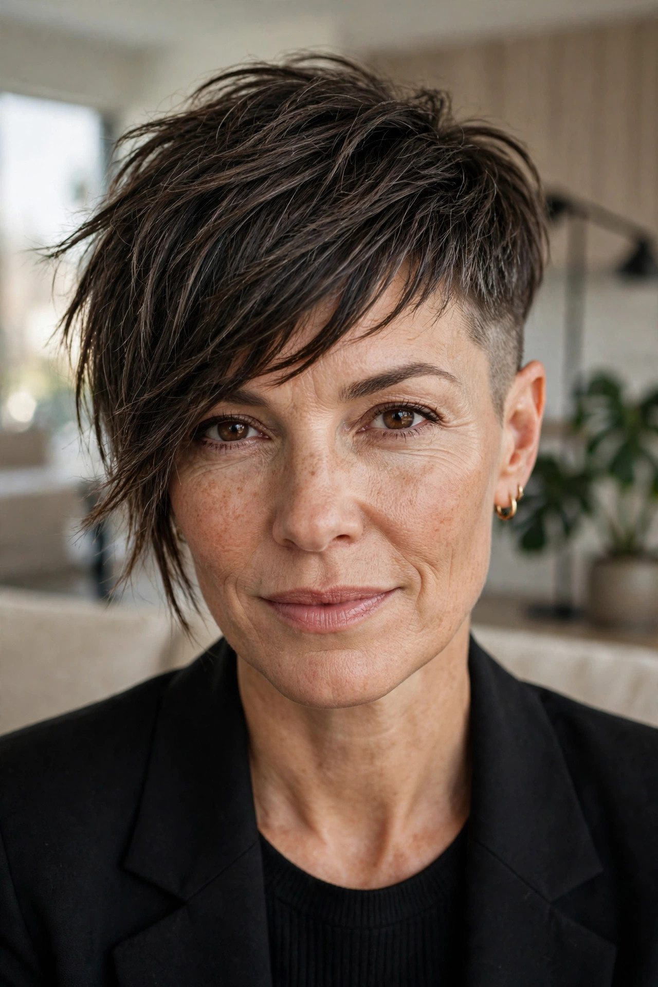 edgy short hairstyles for women over 40