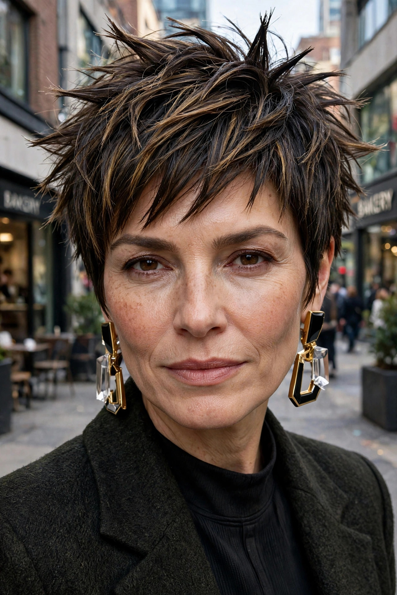 shattered layer pixie with jagged textured movement