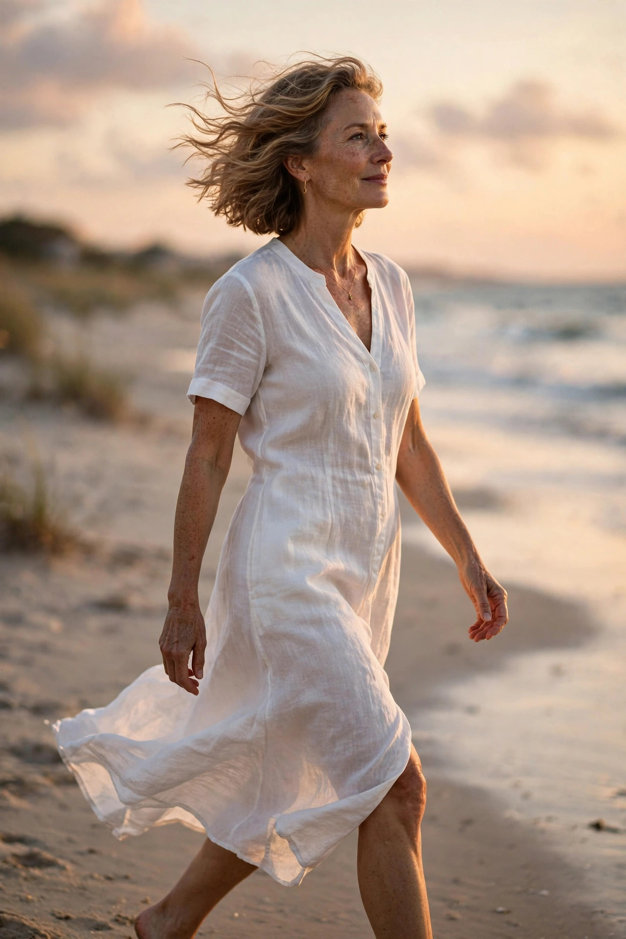 Soft wavy lob, a timeless pick from fun short hairstyles for women over 40