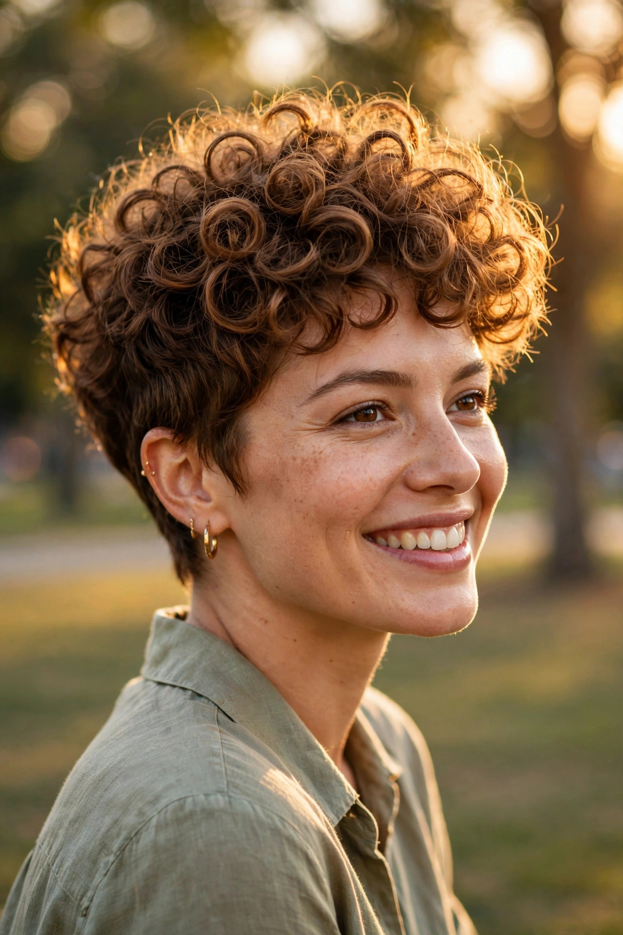 long pixie haircuts for curly hair