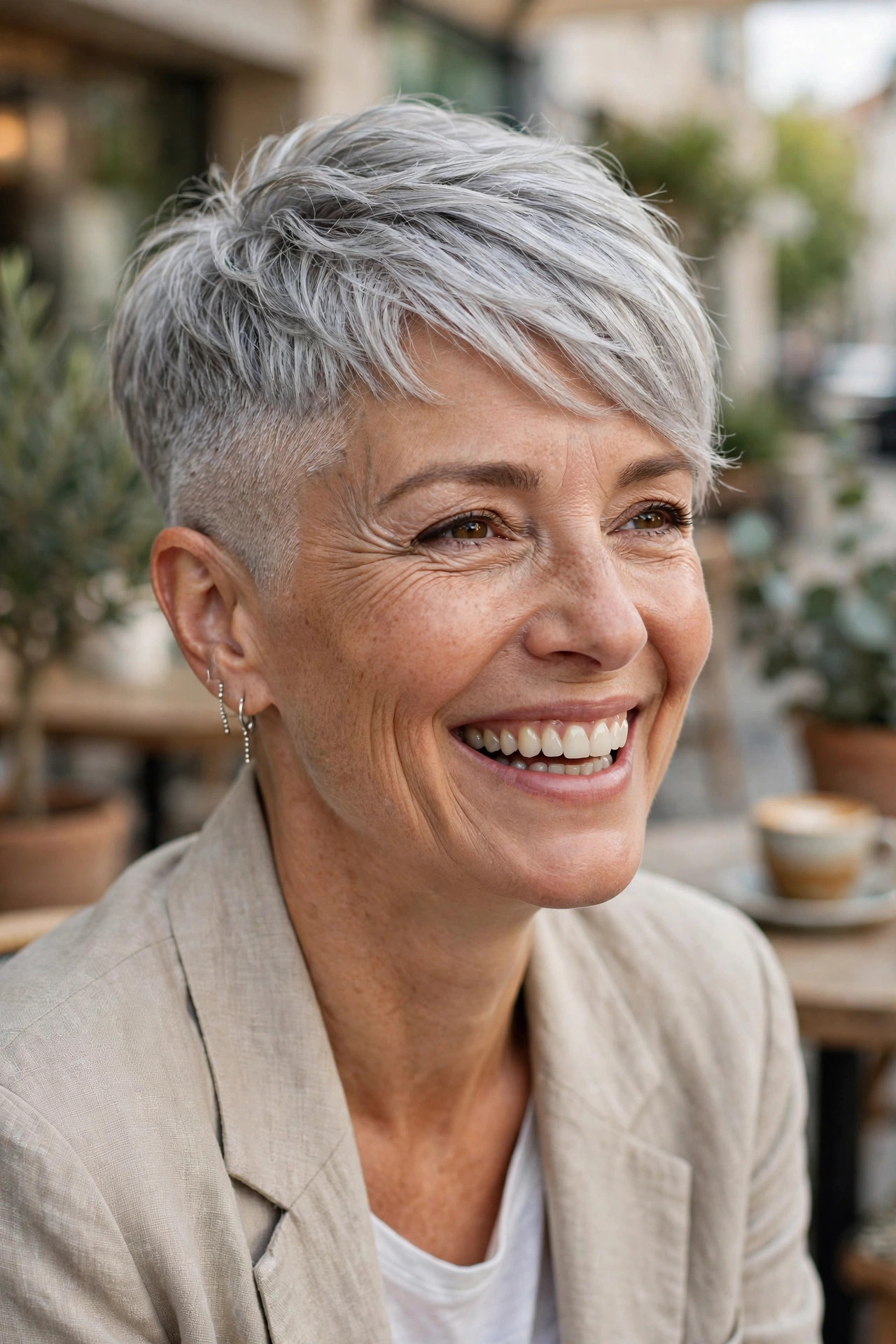 pixie cut shaved sides over 40