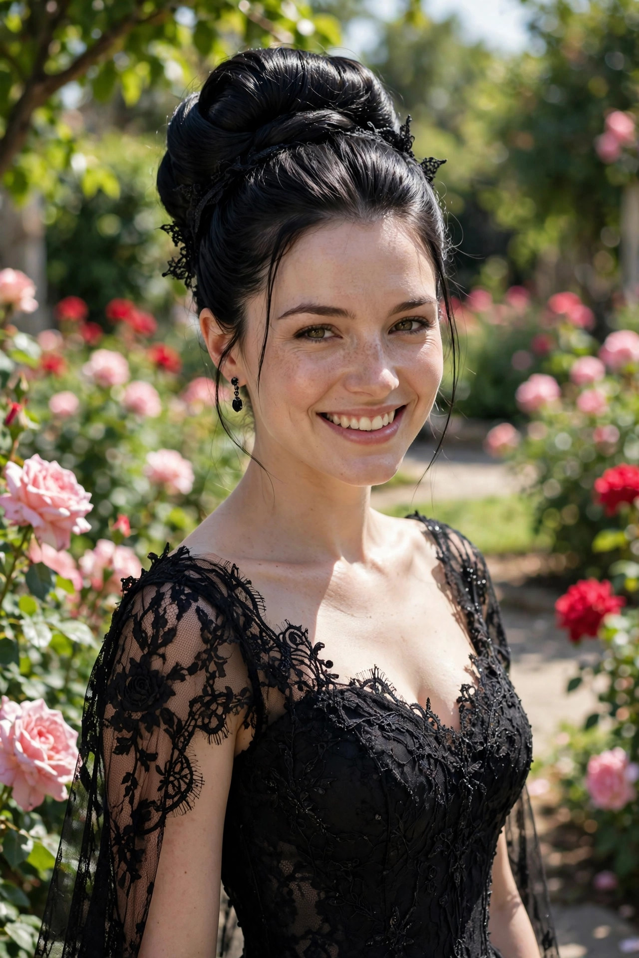 vampire hairstyles women bridal bun for Halloween