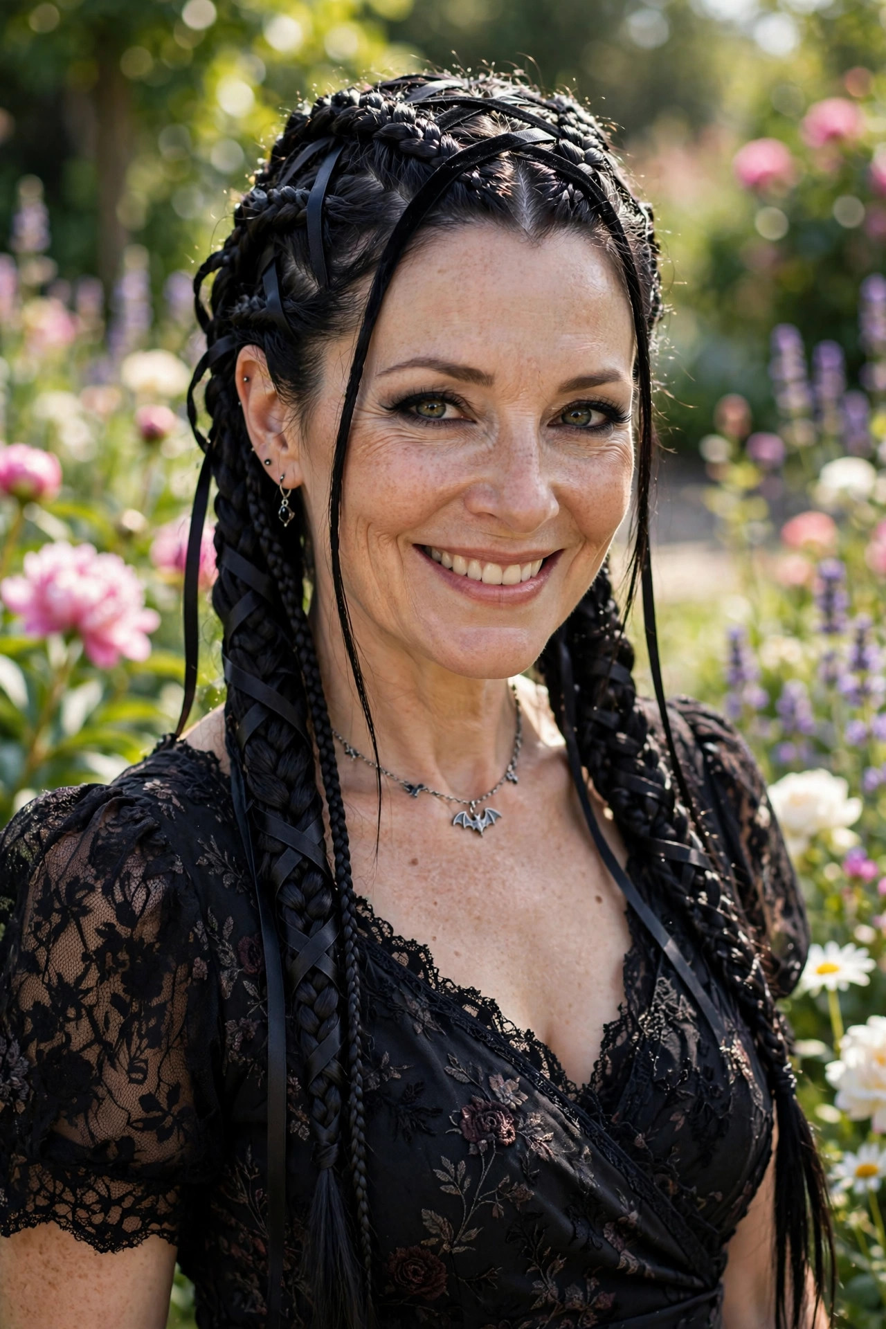 black lace braids vampire hairstyles women intricate style